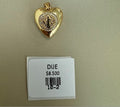 Dije Corazón con Medalla Religiosa