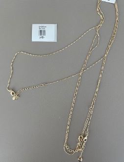 Collar de Doble Cadena Fina Color Dorado