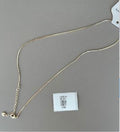 Collar de Cadena Fina con Eslabones Texturizados Color Dorado