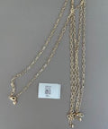 Collar Cadena Eslabones Ovalados Tono Dorado