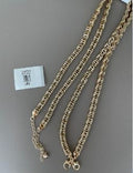 Collar Cadena Eslabones Cuadrados Tono Dorado