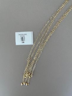 Collar Cadena Fina de Eslabones Pequeños Tono Dorado