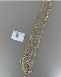 Collar Cadena de Eslabones en Forma de Corazón Tono Dorado