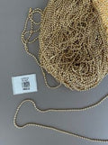 Collar Cadena de Esferas Finas Tono Dorado