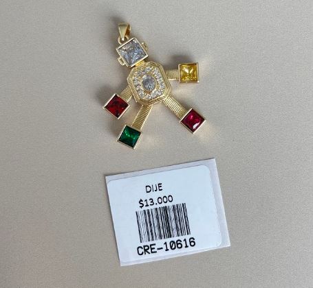 Dije Diseño Robot con Piedras