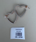 Candongas en Forma de Corazón con Diseño de Esferas