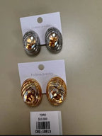 Topos Ovalados con Ondas y Cristal Central Brillante