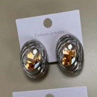 Topos Ovalados con Ondas y Cristal Central Brillante