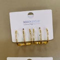 Aretes de Argolla Ovalada con Microcircones
