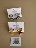 Candongas con Cristal Facetado Colgante