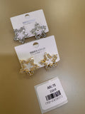Aretes Estrella Abierta con Cristales Transparentes