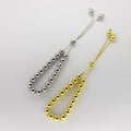 Pulsera Ajustable de Balines Esf‚ricos Pulidos