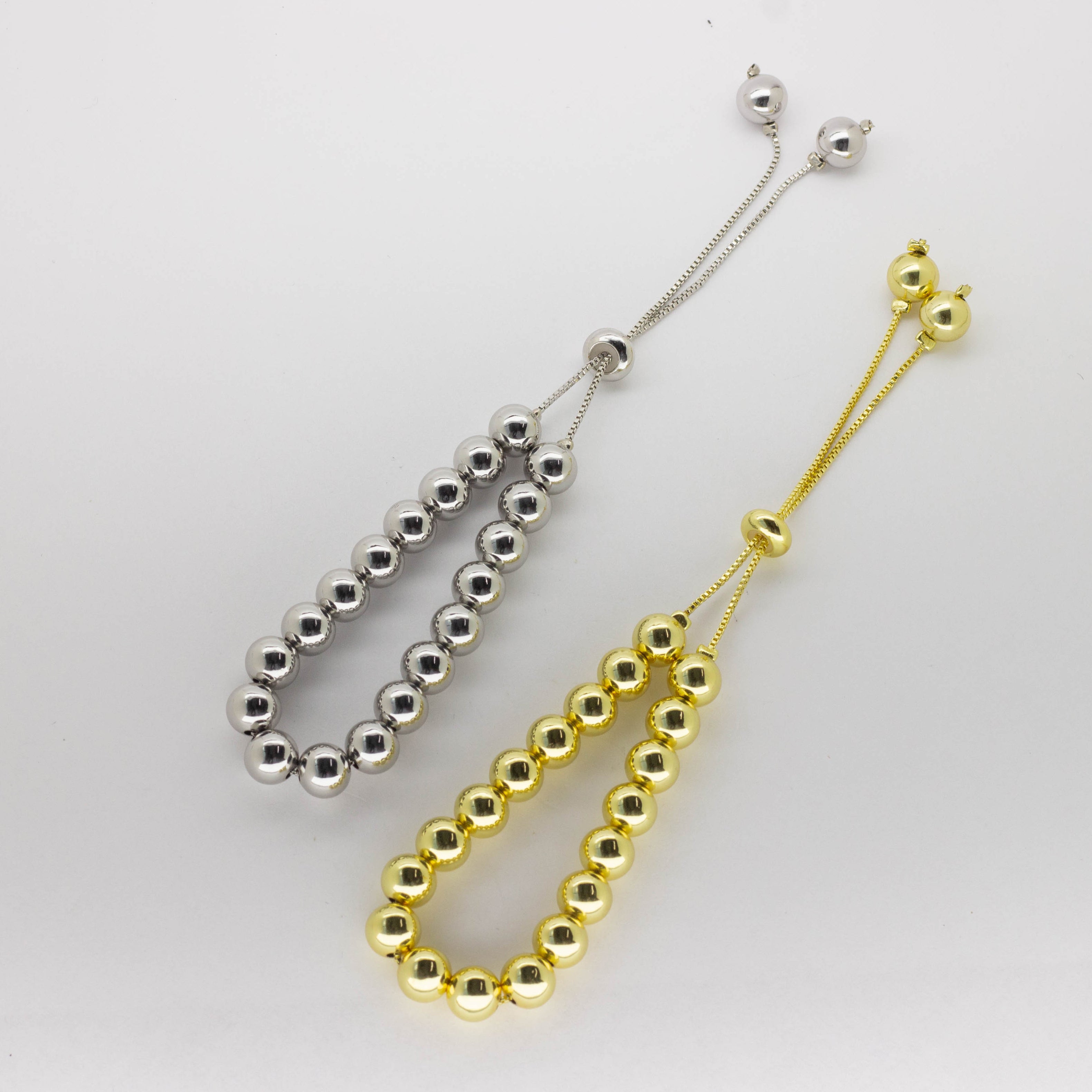 Pulsera Ajustable de Balines Esf‚ricos Pulidos