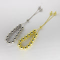 Pulsera Ajustable de Balines Grandes Pulidos