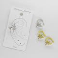 Ear Cuff Libélula con Circón