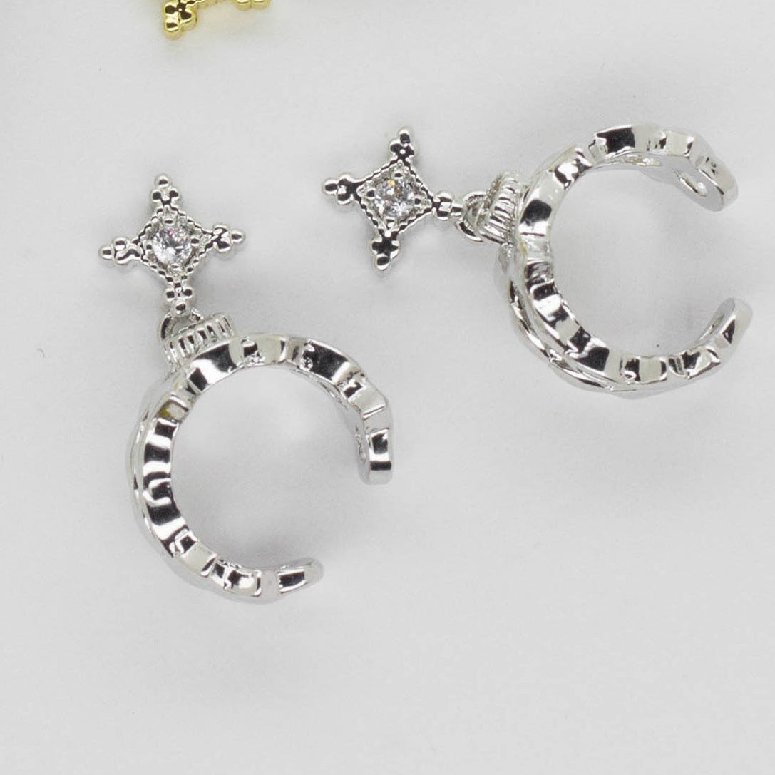 Ear Cuff Colgante Estrella con Circón Incrustado