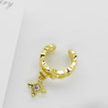 Ear Cuff Colgante Estrella con Circón Incrustado
