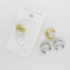 Ear Cuff Texturizado con Zircones