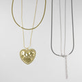 Collar con Corazón Texturizado