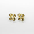 Topos Flor con Detalles Brillantes y Circones