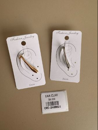 Ear Cuff Curvo Liso Minimalista