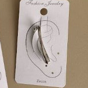 Ear Cuff Curvo Liso Minimalista