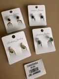 Aretes Mini Halo Ovalados