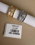 Anillo Ornamental con Detalles Transparentes
