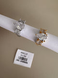 Anillo con Centro en Forma de Lágrima
