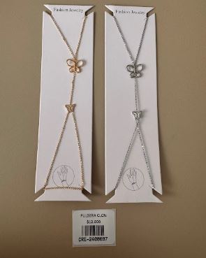 Pulsera de Mano con Motivo de Mariposa