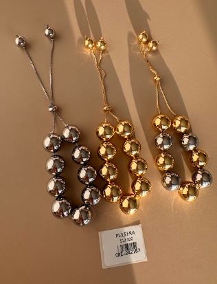 Pulsera Ajustable de Esferas