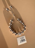 Pulsera Ajustable de Esferas con Dije de Brillos