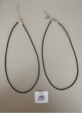 Collar de Cordón Negro con Detalle Metálico