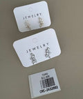 Aretes Asimétricos con Piedras Múltiples