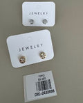 Aretes Redondos con Diseño de Trébol