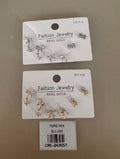 Aretes Topo Lazo con Cristales