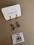 Aretes Colgantes con Flor