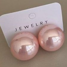 Topos Esfera Perla Rosa y Blanca