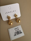 Arete Esfera Texturizada y con Circones