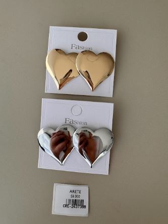Aretes Corazón Brillante