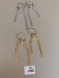Aretes Colgantes de Cadena con Aro
