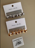 Set de Candongas Pequeñas con Corazón Abombado