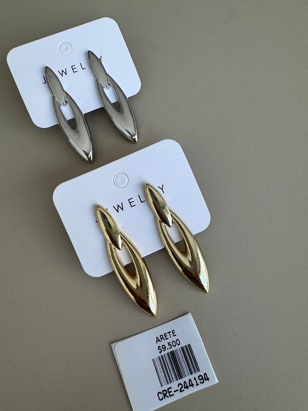 Aretes Alargados Calados