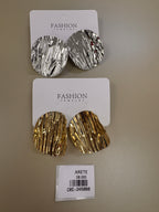 Aretes Texturizados curvo
