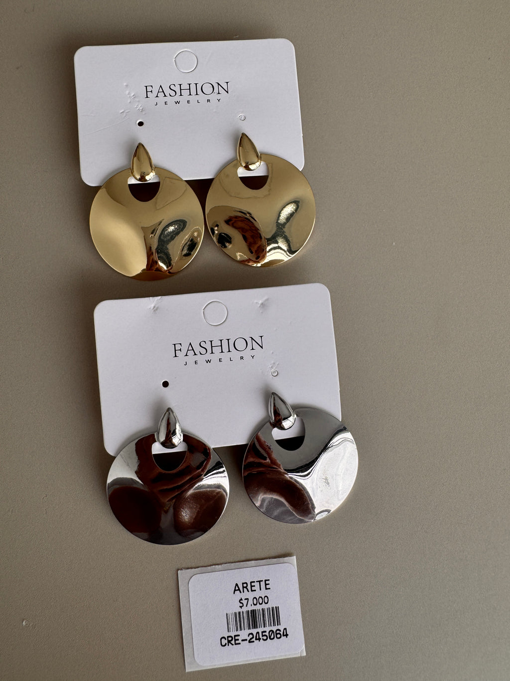 Aretes Colgantes Circulares
