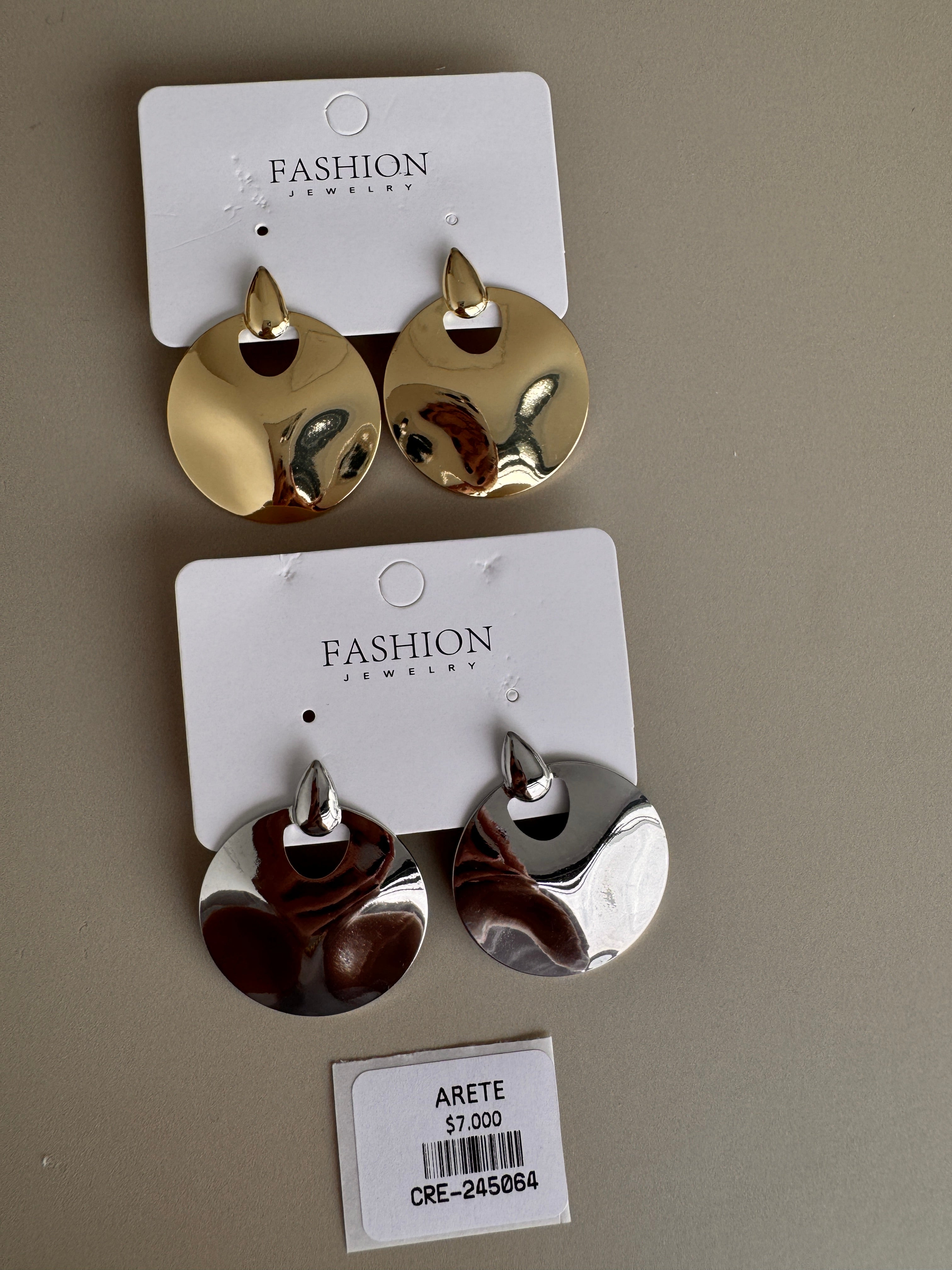 Aretes Colgantes Circulares