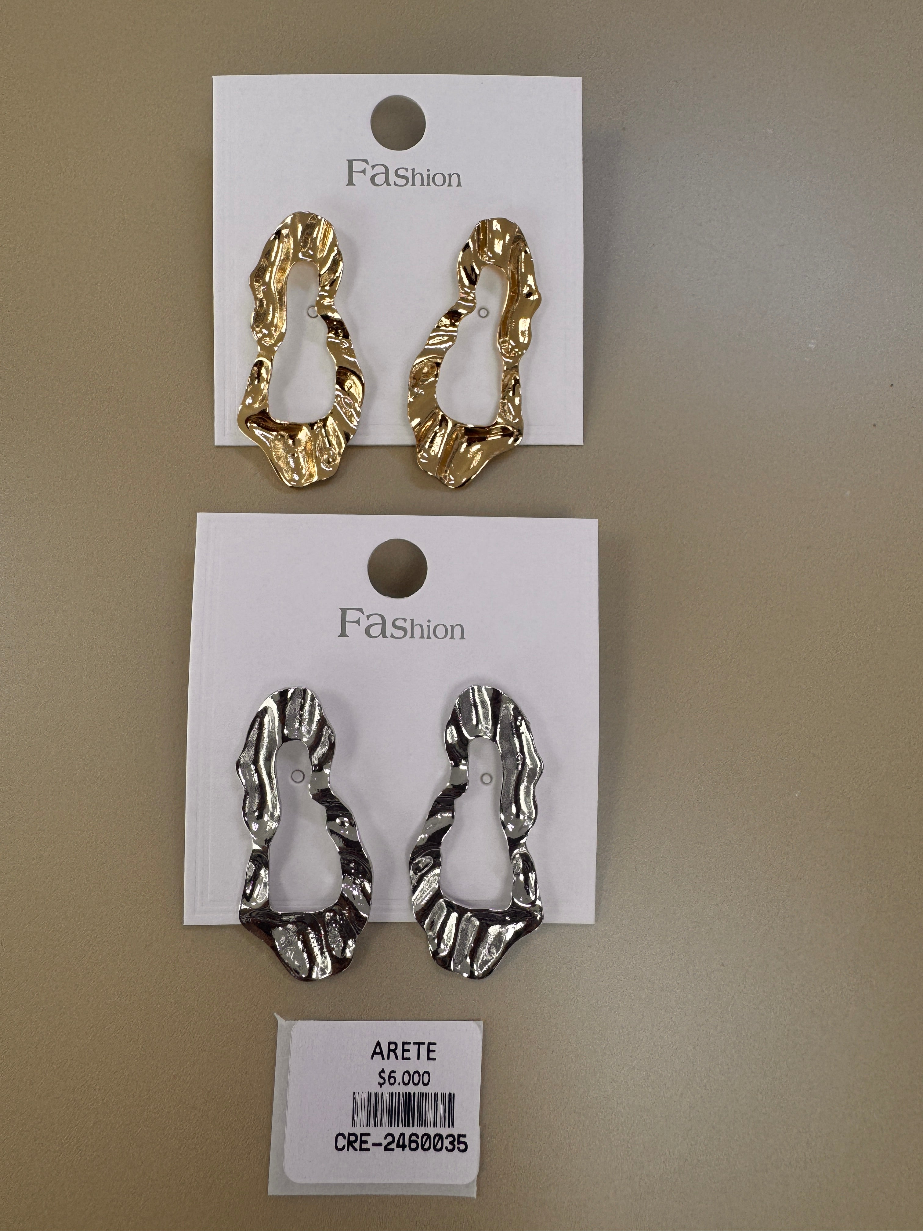 Aretes Calados Texturizados