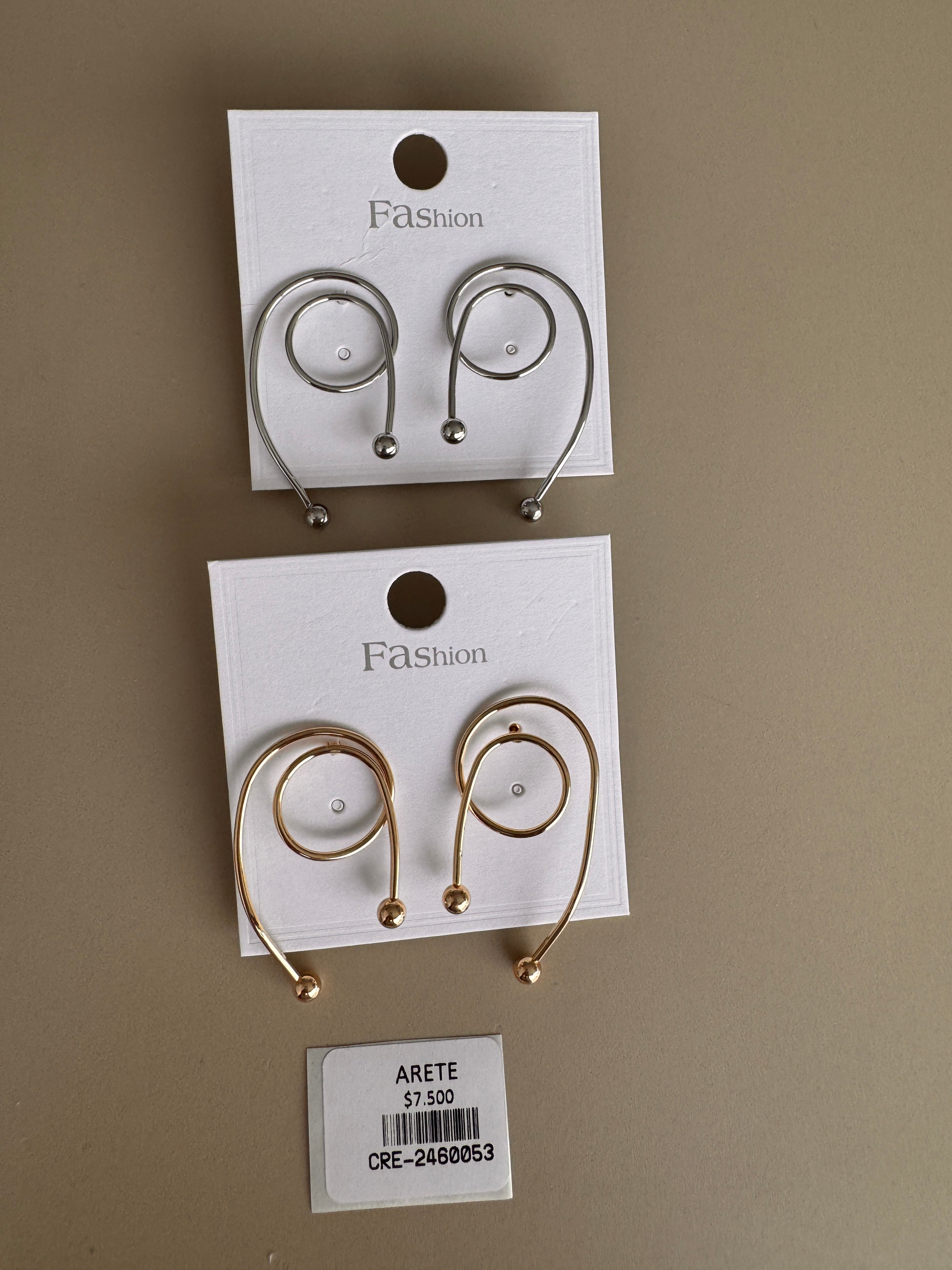 Aretes Espiral Minimalistas