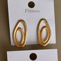 Aretes Ovalados Texturizados