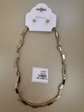 Set de Gargantilla y Topos Tono Oro y Plata